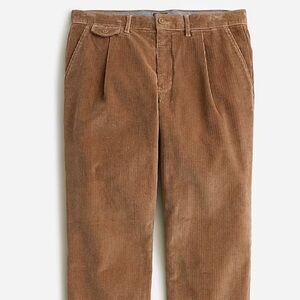 Jcrew Single Pleat 10 Wale Corduroy pant